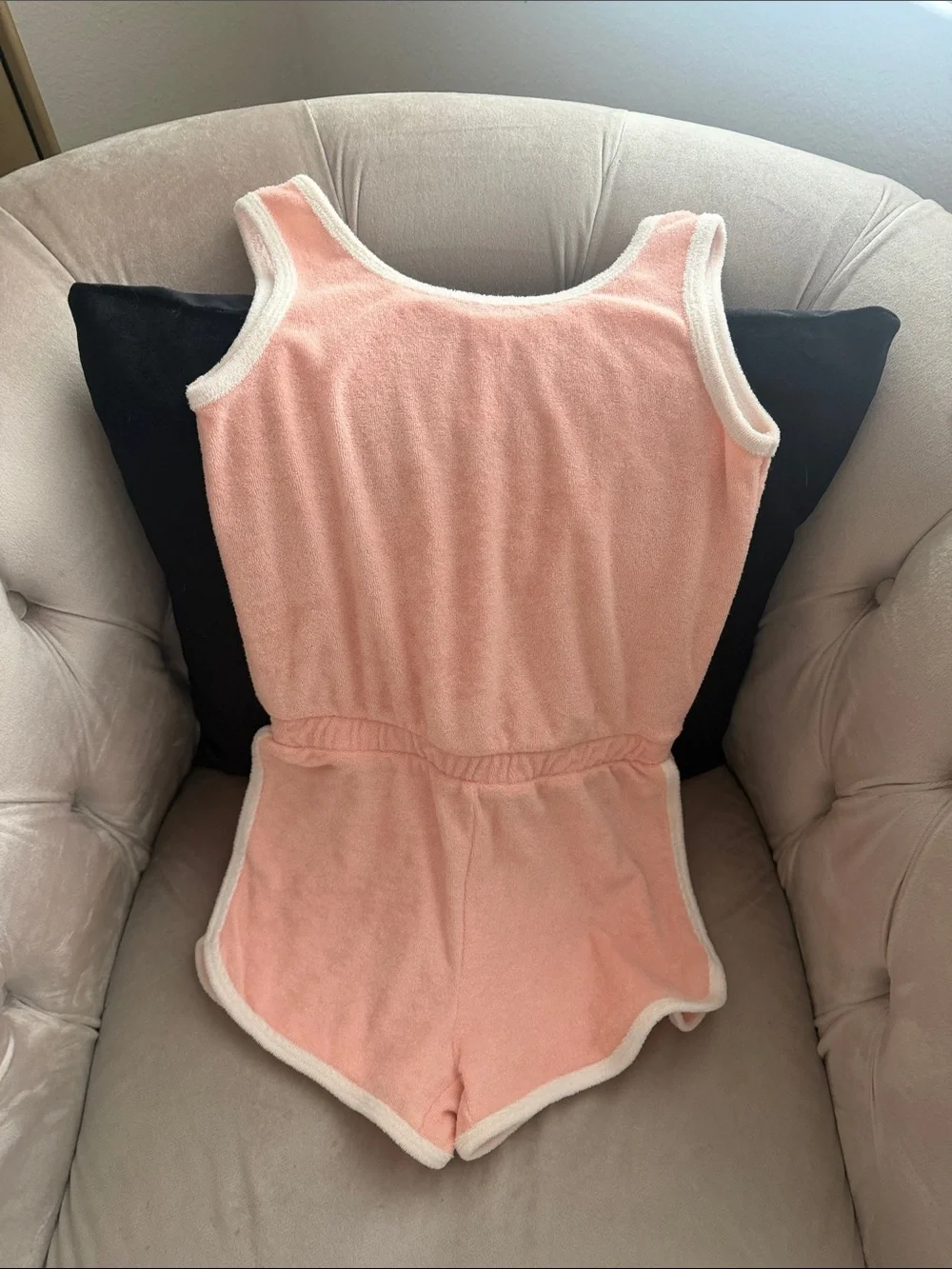 Cat & Jack Pink Terry Romper One-Piece